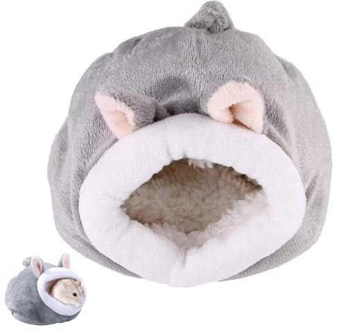 Norhogo Ratte Hamster Haus Bett Winter Igel Kuscheln Sack Kleintier Haustier Höhle Höhle Käfig Nest Zubehör Mini Niedliche Baumwolle (L)