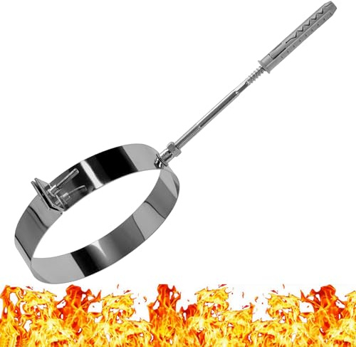 Morsetto per Tubo in Acciaio Inossidabile INOX - Supporto per Tubo per Montaggio a Parete - Completo di Vite e Tassello - Collare Fascetta Murale - Fascetta Stringitubo - Diametro 150 mm - Ø 150 mm