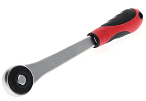 GEDORE red Zahnradknarre mit ergonomischem 2K-Griff, Grobverzahnt mit 30 Zähnen, 1/2 Zoll, Rot/Schwarz