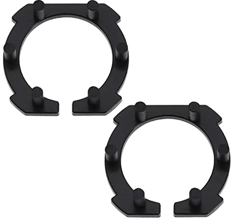 SG Store 2Pcs H7 LED Headlight Adapters Replacement Compatible with Mazda 3/5/6 M3/M5/M6 H7 LED Headlight Bulb Retainers Holder Black