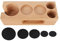 Supporto per Manomissione Filtro caffè, Supporto per Tappetino per Manomissione Espresso in Legno Base per Stazione di Pressatura Filtro caffè in Legno Accessori per caffè (58 mm 5 fori)