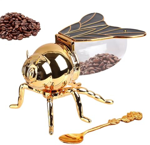 Tarro de miel con forma de abeja, bonitos recipientes de miel de abeja, cuenco para azúcar, estatua de animal, tarro de condimentos de para alimentos de desayuno caseros, postres, té
