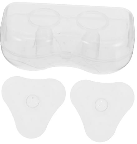 minkissy Brustwarzenabdeckung Zum Stillen Transparente Silikon-schilde Für Neugeborene Dreieckiger Brustschutz Mit Aufbewahrungs Und Tragetasche Stillende Mütter