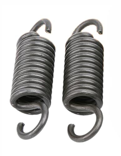 Dual Hook Tension Spring 3 mm Wire Diameter, 24 mm OD, 70 mm Free Length, Spring Steel Extended Tension Spring, 2 Pcs