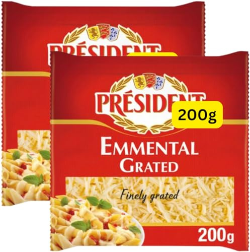 Grated Emmental Cheese 200g Presidents (2x200g)