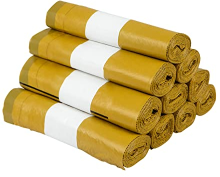 extra starker Gelber Sack 27µ, 10 Rollen Gelbe Säcke, 90 Liter, (die stärksten)- Wertstoffsack DSD konform (10)