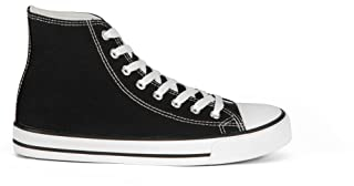 CULTZ Diamond Unisex Sneaker Damen Herren High Top Turnschuhe Black 38