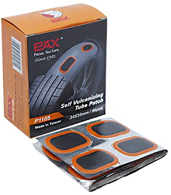 PAX 96 Pcs 24x35mm (0.94x1.38) Oval Inner Tube Patches, Bicycle Tire Puncture Repair Kit for Motorcycle, Dirt Bike, MTB, ATV, Wheelbarrow & Mower - Works with Rubber Cement