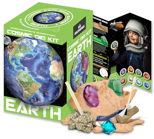 Cosmic Dig Kit by Big Discoveries - Explore the Planets of the Solar System with Gem & Fossil Excavation Kits for Kids | STEM Toy Science Dig Kits with Gemstones for Boys and Girls