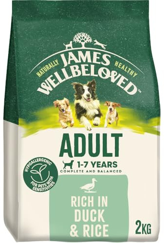 James Wellbeloved Dog Adult Hypoallergenic Dry Food Duck and Rice 2 kg