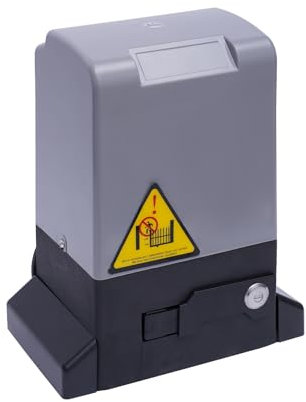 Automatic Sliding 550W Electric Sliding Gate Opener with 2 Metal Remote Controls, Door Opener Motor Driveway Anti-Stroke DesignSliding Gate Opener Kit Suitable for Stainless Steel Doors, Iron Doors