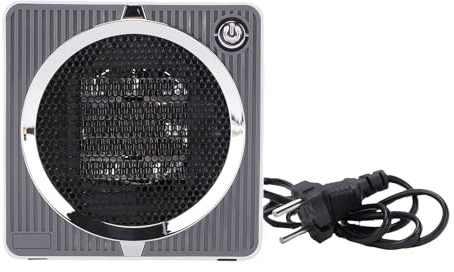Luocute Mini Riscaldatore D'ambiente, Riscaldatore da Tavolo Portatile Silenzioso a Riscaldamento Rapido PTC con Timer, per Camera da Letto, Bagno, Ufficio, Uso Interno