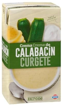 Hacendado Zucchini Cream, Liquid, 500ml, Dairy Free, Vegan, Plant Based, Lactose Free, Pack of 3