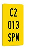 SPM Matricula de ciclomotor policarbonato 100% HOMOLOGADA (Ciclomotor)