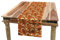 ABAKUHAUS Burnt orange Tischläufer, Retro Kreise, Esszimmer Küche Rechteckiger Dekorativer Tischläufer, 40 x 180 cm, Mehrfarbig
