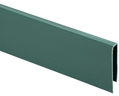 jarolift Clips de Fijación en PVC para Esteras de Privacidad Perfil Protector para Bordes, 3 x 1 m de Longitud, Verde