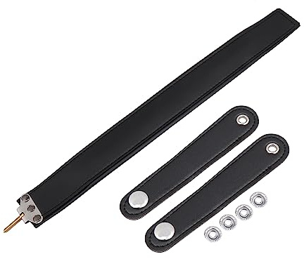 BQLZR Harness Shoulder Wrist Straps for 48/60 Bass Accordion Black Leather Pack of 3