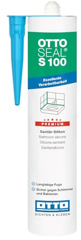 S100 Premium-Sanitär-Silikon 300ml inkl. kör4u Tülle (C08 Jasmin)