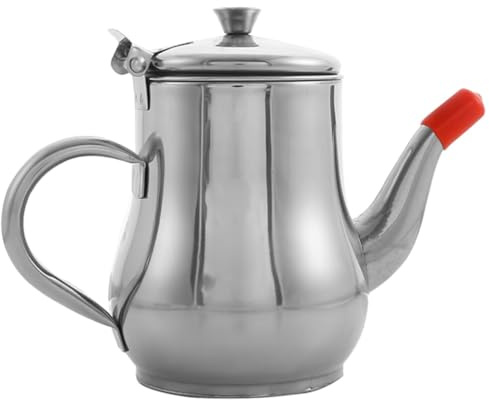 Garneck Recipiente de grasa de tocino con colador, lata de almacenamiento de aceite de cocina de 400 ml con filtro de malla fina, separador de grasa de acero inoxidable para freír aceite y grasa de