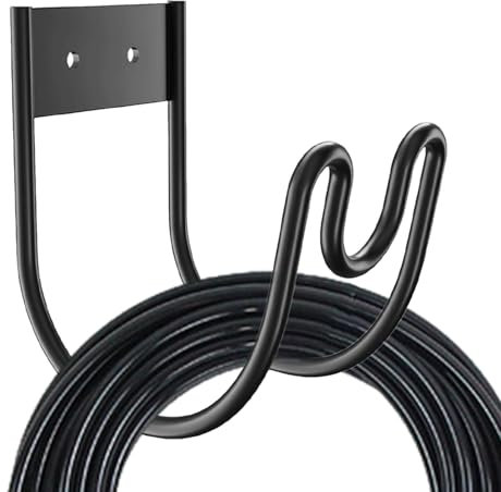 Supporto per tubo in metallo, supporto da parete per tubo da giardino, supporto per tubo 'acqua per esterni | Supporto per tubo flessibile a parete stabile per la conservazione di tubi da giardino