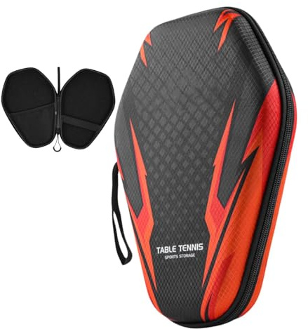 Tischtennisschläger Hülle, Robuste Tischtennisschläger-Hülle Wasserdichte Tischtennishüllen Für 2 Schläger Und 2 Bälle, Tischtennisschläger Tasche, Tischtennis-Tasche Mit Gepolstertem Schlägerfach