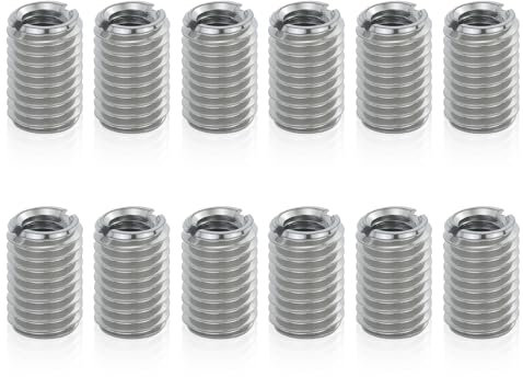 12 tuercas de rosca reductoras, M8 a M12, inserto de rosca de acero inoxidable, insertos de rosca interior, reparación, para aviación, automóviles, fabricación de moldes, iluminación, comunicaciones