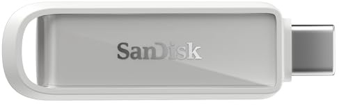 SANDISK Phone Drive for USB Type-C devices 128GB (for smartphones, tablets, and computers, speeds up to 150MB/s, Auto Backup, Data Recovery) - Arctic White