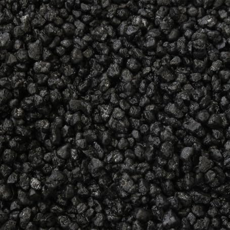 Hanicks Aquarium Gravel & Sand Substrate for Fish Tanks - Natural Stones, 3-5mm, Perfect for Plant Growth (15 kg, Black Gravel)
