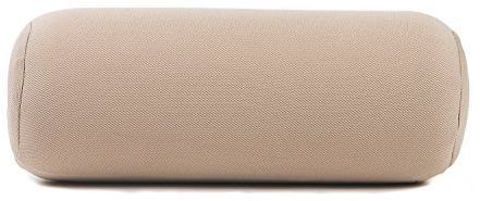 Alibo Soft Memory Foam Car Seat Cervical Round Roll Neck Rest Pillow Airplane Bolster Headrest Back Supports Travel Neck Cushion Beige 1 Piece