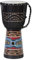 35cm Profi Djembe Trommel Bongo Drum Buschtrommel Percussion Motiv Buntes Muster Afrika Art - (Für Kinder im Vorschul Alter)