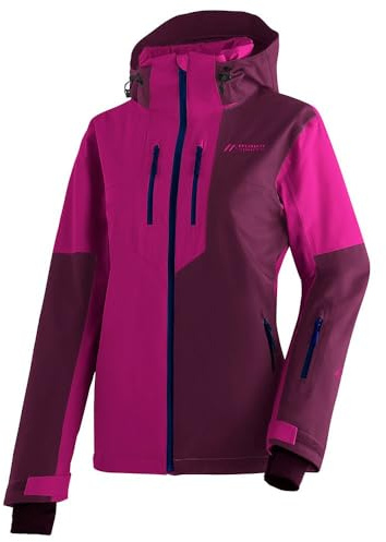 Maier Sports Manzaneda, Warme Damen Skijacke, Wasserdichte Winterjacke mit 2-Wege-Stretch, mTEX Wetterschutz und mTHERM für hohen Wärmerückhalt, PFC-frei, Lila, 42