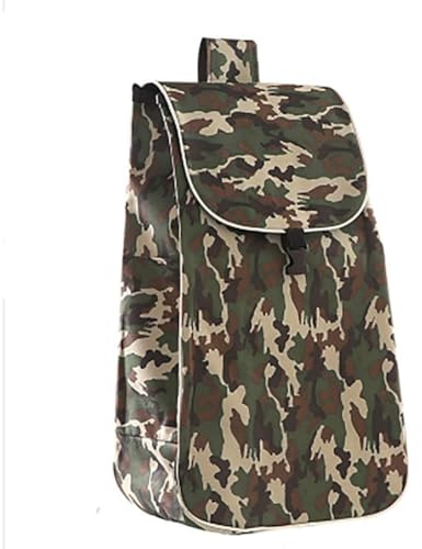 PAUANI Shopping Cart Replacement Bag - 37L 40L Trolley Bags for Shopping Cart, Waterproof Oxford Cloth Storage Bag, Side Pockets Shopping Cart Bag, Trolley Replacement Bag 34 × 20 × 65cm