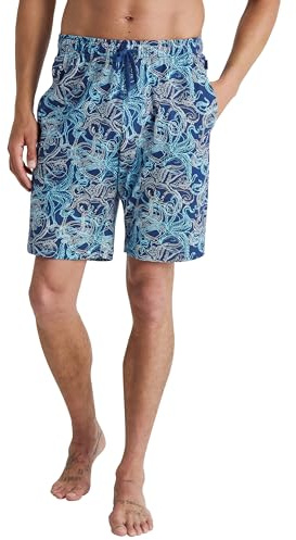 CALIDA RMX Sleep Bermudas Herren, mit Seitentaschen, aus 100% Baumwolle