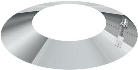 Schornstein Wetterkragen/Wandblende/Wandrosette aus Edelstahl für einwandige Schornsteine, Durchmesser 300 mm