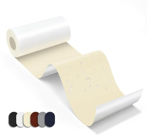 Skystuff Down Jacket Repair Patch, Self-Adhesive Nylon Fabric Repair Tape | 7.6x200CM Waterproof Fabric Tape Repair Patch For Sofa, Down Jacket,Tents, Sleeping Bags, Clothing, Puffer Coats,Beige