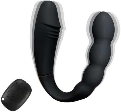 Plug anale Tappo anale tappo u a forma di vibratore doppio vibratore potente dildo silicagel anale adulto masturgolatore sex machine coppie per adulti giocattoli sessuali flriting