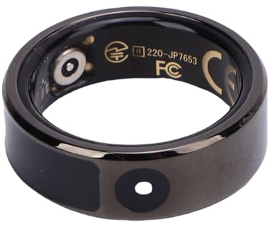 Zunate Smart Ring, Pekskärm Display Fitness Tracker med Fjärrkontroll för Smartphone, 50m Vattentät för Sport och Hälsoövervakning (8#)