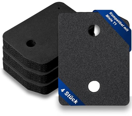 Iruihoo 4 stycken 9164761 torkfilter för Miele T1-serien, värmepumpstork, fin/grov 207 x 157 x 30 mm torktumlare basfilter