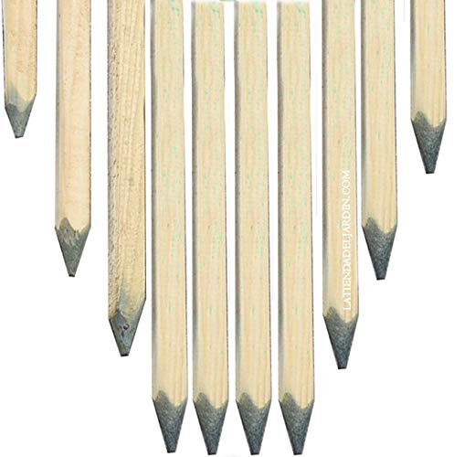 Suinga Pack 10 Estacas para Arboles 180 cm Ø 3 cm | Tutores con Punta | Poste para Vallas, Jardin y Plantas | Poste de Madera| Soporte para arboles