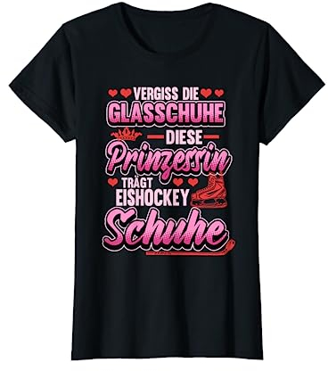 Eishockey Prinzessin Spruch Mädchen Sport Geschenk T-Shirt