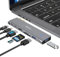 Adaptateur Macbook Pro/Air, Adaptateur Mac 7 en 1 Compatible avec MacBook Pro 2022-2016 MacBook Air 2022-2018, Type C vers 4K HDMI, USB-C 100W et Thunderbolt 3, SD/TF Lecteur de Carte, 2 USB 3.0