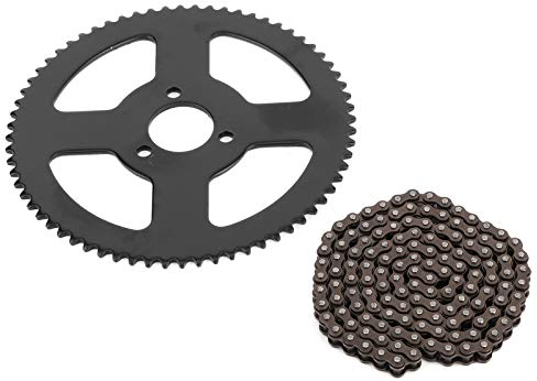 25H Chain 144 Links Sprocket, 140mm/5.5in Pocket Bike Chains Mini Moto Chains Perfect Replacement Mini Moto Accessory
