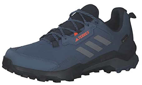 adidas Herren Terrex AX4 Gore-TEX Hiking Shoes Wanderschuhe, Wonder Steel/Grey/Impact Orange, 42 2/3 EU