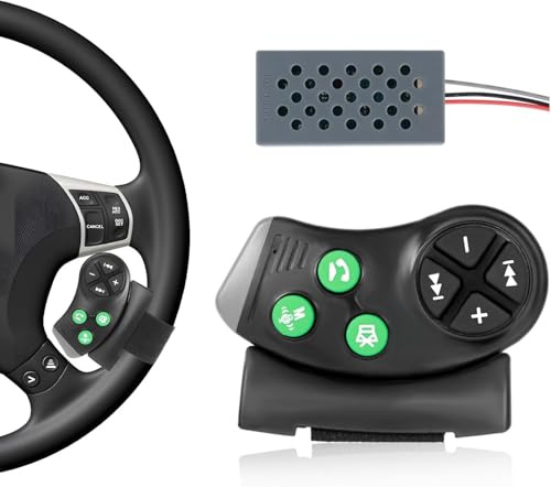 Trådlös Fjärrkontroll Rattknapp, Bilradio Rattfjärrkontroll 7 Universalknappar för MP5 CD-spelare för Bil för Android Bilradio