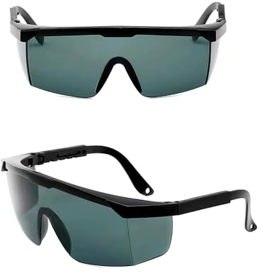 DAZZLUXE Lot de 2 Lunettes de Protection Laser de Sécurité, Protection Contre les Poils, Infrarouge, UV et Lumière - Sécurité des Yeux