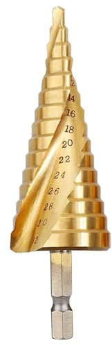 Broca Escalonada, Broca Cónica HSS Para Metal, Madera, Perforación Taladro de Corte de Metal Plásticos, de 4 a 32 mm