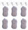6Pcs Magic Eraser Sponge, Sponge, Washing up Sponge, Kitchen Sponge, Sponges Washing Up, Reusable Washing Up Sponge, with 6 Transparent Hooks, Dual-Sided Kitchen and Bathroom Cleaning Products