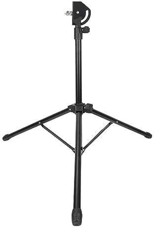 ZJchao Soporte de Tambor de Tambor Tonto Soporte de Trípode de Metal Ajustable Trípode con Pies Cubiertos de Goma para Accesorios de Percusión