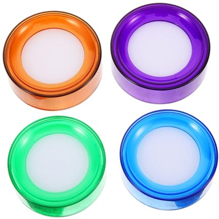 HAPINARY 4 pièces Humidificateur Doigt Éponge Humide Résistant Ergonomique pour Comptage de Billets Lot Couleurs Assorties Bureau Trieur Matériel Papeterie