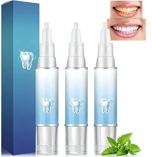 3 Pezzi Gel Lenitivo per Gengive, Trattamento Parodontale, Contro la Recessione Gengivale con Estratto di Menta Piperita, Sbiancamento Dentale, Pulizia Profonda delle Gengive